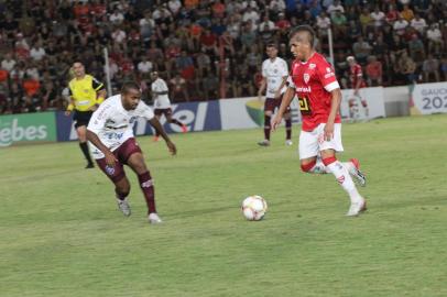  IJUÍ, RS, BRASIL, 09/03/2020. São Luíz x SER Caxias, jogo válido pela segunda rodada da Taça Francisco Novelletto Neto, segundo turno do Campeonato Gaúcho (Gauchão 2020) e realizado no estádio 19 de Outubro, em Ijuí. (Pedro Pedro Brikalski/Especial)<!-- NICAID(14445745) -->