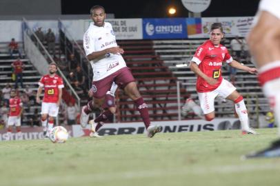  IJUÍ, RS, BRASIL, 09/03/2020. São Luíz x SER Caxias, jogo válido pela segunda rodada da Taça Francisco Novelletto Neto, segundo turno do Campeonato Gaúcho (Gauchão 2020) e realizado no estádio 19 de Outubro, em Ijuí. (Pedro Pedro Brikalski/Especial)<!-- NICAID(14445749) -->