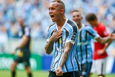 Everton, atacante do Grêmio, no único com que fez em Gre-Nal