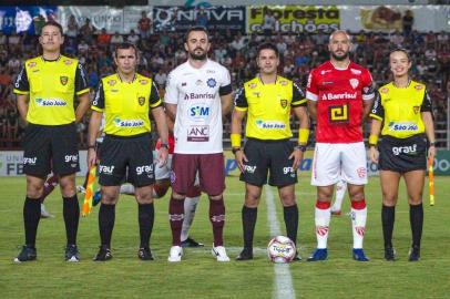  IJUÍ, RS, BRASIL, 09/03/2020. São Luíz x SER Caxias, jogo válido pela segunda rodada da Taça Francisco Novelletto Neto, segundo turno do Campeonato Gaúcho (Gauchão 2020) e realizado no estádio 19 de Outubro, em Ijuí. (Lucas Dornelles/São Luiz/Divulgação)<!-- NICAID(14446824) -->