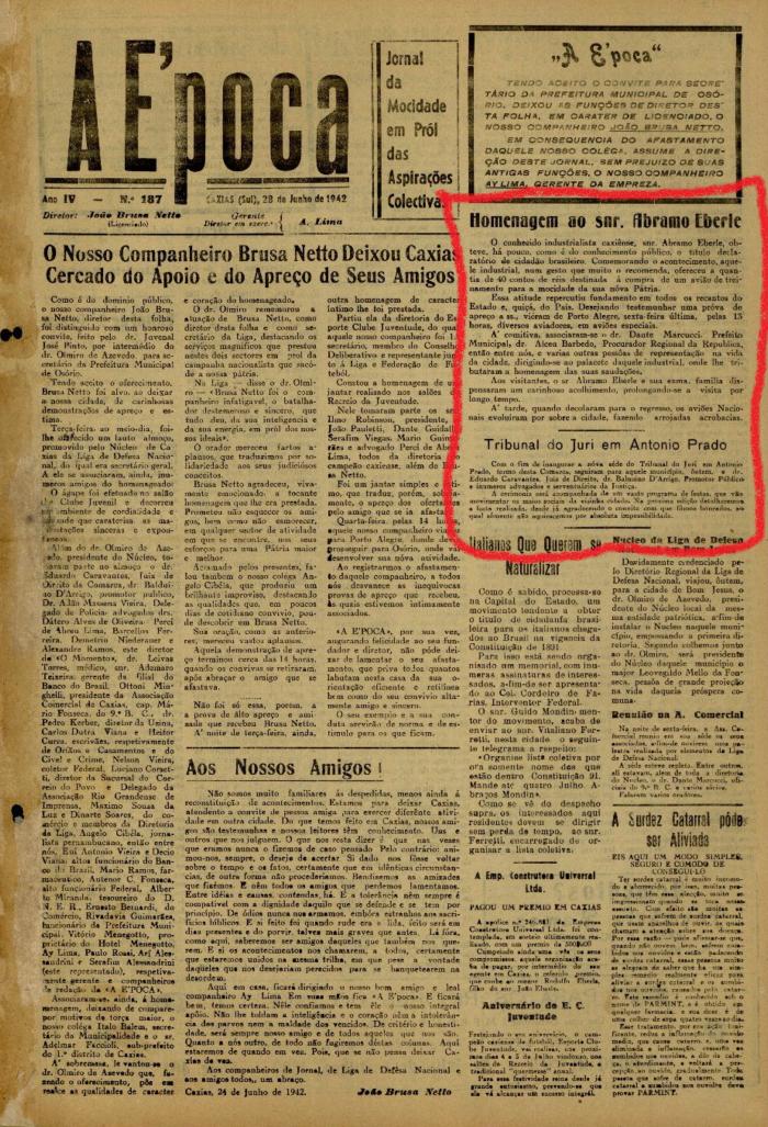 Jornal A Epoca / reprodução