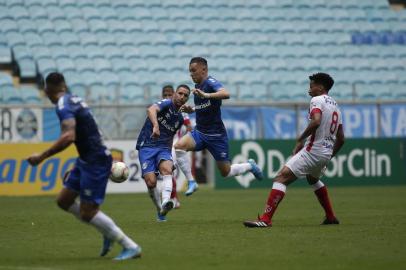 Grêmio recebe o São Luiz pela terceira rodada do segundo turno do Gauchão na Arena. Partida foi com portoões fechados devido ao coronavírus.<!-- NICAID(14451866) -->