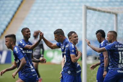  PORTO ALEGRE, RS, BRASIL,15/03/2020-Grêmio recebe o São Luiz pela terceira rodada do segundo turno do Gauchão na Arena. Partida foi com portoões fechados devido ao coronavírus.(FOTOGRAFO: ANDRÉ ÁVILA / AGENCIA RBS)