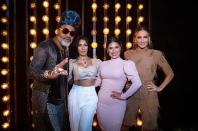 Carlinhos Brown, Simone & Simaria e Claudia Leitte, técnicos do The Voice Kids.<!-- NICAID(14451916) -->