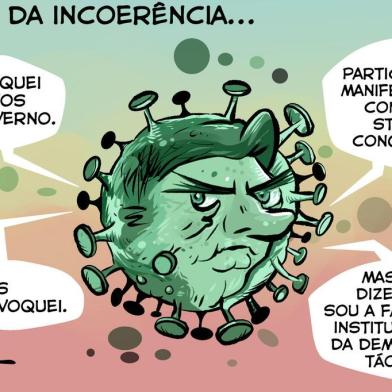 charge de Fraga publicada no espaço de Iotti em 16 de março de 2020<!-- NICAID(14452086) -->