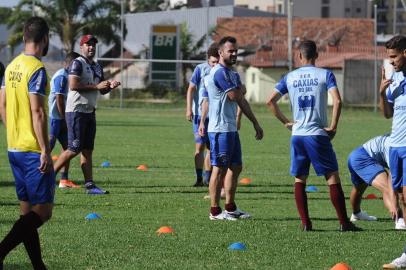  CAXIAS DO SUL, RS, BRASIL (04/03/2020)Treino do Ser Caxias no CT do Estádio Centenário. (Antonio Valiente/Agência RBS)<!-- NICAID(14440020) -->