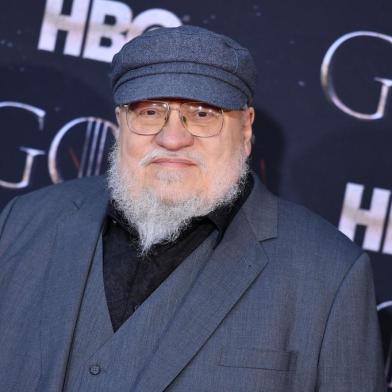 US novelist George R. R. Martin arrives for the Game of Thrones eighth and final season premiere at Radio City Music Hall on April 3, 2019 in New York city. (Photo by Angela Weiss / AFP)<!-- NICAID(14040734) -->