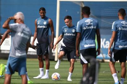  PORTO ALEGRE, RS, BRASIL - 10.03.2020 - Treino do Grêmio no CT Presidente Luiz Carvalho. (Foto: Jefferson Botega/Agencia RBS)<!-- NICAID(14446533) -->