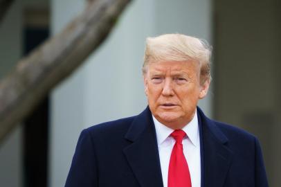 US President Donald Trump is seen before the start of a Fox News virtual town hall meeting from the Rose Garden of the White House in Washington, DC on March 24, 2020. (Photo by MANDEL NGAN / AFP)<!-- NICAID(14459824) -->