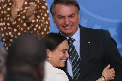 Regina Duarte e Jair Bolsonaro<!-- NICAID(14460678) -->