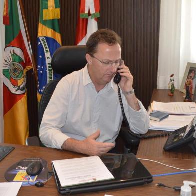 Prefeito de Flores da Cunha, Lidio Scortegagna. <!-- NICAID(14465668) -->