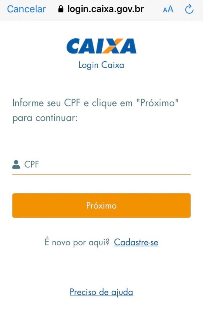 Aplicativo Caixa Federal / Reprodução