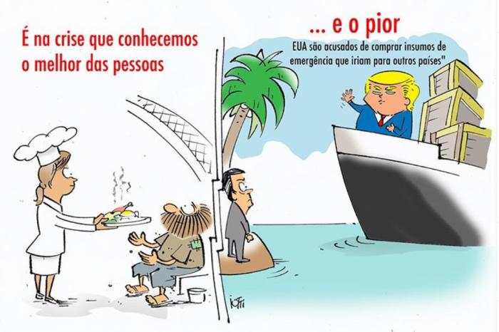 Charge em homenagem aos resultados positivos da campanha de