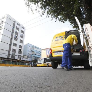  PORTO ALEGRE, RS, BRASIL, 08/04/2020- Correios - como estão operando. Foto: Lauro Alves / Agencia RBS<!-- NICAID(14472144) -->