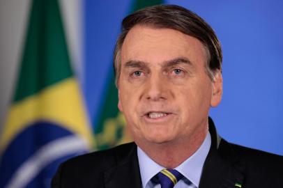  O Presidente da República, Jair Bolsonaro, faz pronunciamento em Rede Nacional de Rádio e Televisão.Indexador: Carolina Antunes<!-- NICAID(14472702) -->