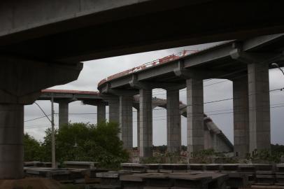  Fotos do dia 20200103PORTO ALEGRE, RS, BRASIL, 06/01/2020- Obras paradas na Capital. Nova Ponte Guaíba. (FOTOGRAFO: JEFFERSON BOTEGA / AGENCIA RBS)<!-- NICAID(14377863) -->