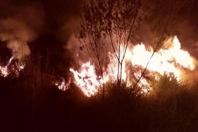 A Codeca, com apoio da Guarda Municipal, tenta identificar os responsáveis pelo incêndio em uma área de terra vizinha ao aterro sanitário localizado no Rincão das Flores, na localidade de Apanhador, na divisa de Caxias do Sul com São Francisco de Paula.<!-- NICAID(14482896) -->