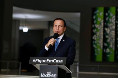 Governador do Estado de São Paulo, João Doria, durante Coletiva de imprensa sobre CoronavírusLocal: São Paulo\SP. Data: 17\04\2020Foto: Governo do Estado de São Paulo<!-- NICAID(14483190) -->