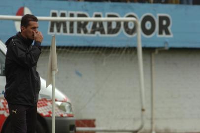 *** J.Barbosa - Caxias x Gremio ***Caxias x Grêmio, jogo válido pelo primeiro turno do Campeonato Gaúcho 2008 e realizado no estádio Centenário. Na foto técnico gremista Vagner Mancini<!-- NICAID(70452) -->