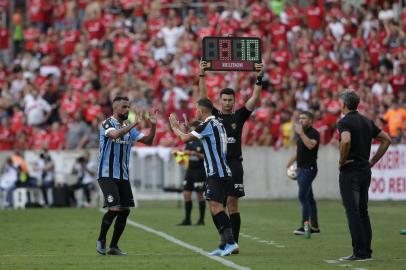  PORTO ALEGRE, RS, BRASIL,15/02/2020- Gre-Nal 423, válido pela semifinal do primeiro turno do Gauchão. (FOTOGRAFO: ANDRÉ ÁVILA / AGENCIA RBS)