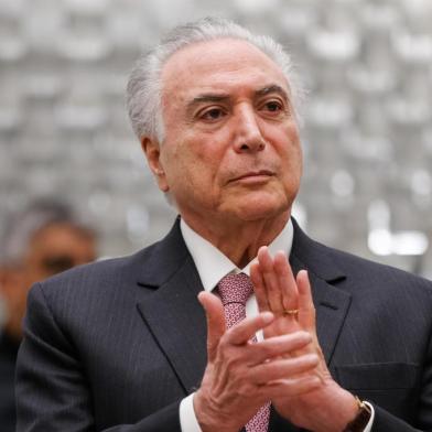 Presidente Michel Temer durante solenidade de posse do Presidente e do Vice-Presidente do Superior Tribunal de Justiça e do Conselho da Justiça Federal, no dia 29 de agosto.<!-- NICAID(13726223) -->