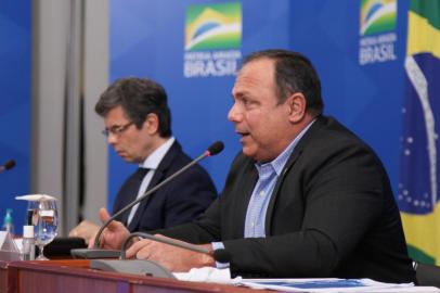 (BrasÃ­lia - DF, 11/05/2020) Coletiva de imprensa com equipe tÃ©cnica do MinistÃ©rio da SaÃºde.Foto: JÃºlio NascimentoPR<!-- NICAID(14497739) -->