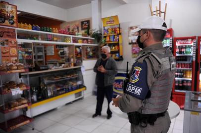  CAXIAS DO SUL, RS, BRASIL, 12/05/2020 -  Brigada Militar apresenta novo formato do policiamento comunitário. (Marcelo Casagrande/Agência RBS)<!-- NICAID(14498154) -->