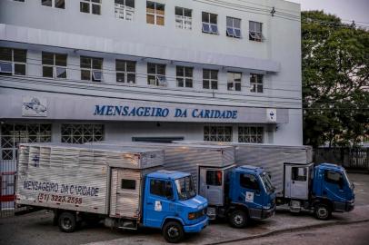  PORTO ALEGRE, RS, BRASIL - 14/05/2020Mensageiro da Caridade enfrenta dificuldades por não poder abrir durante a epidemia de coronavirus