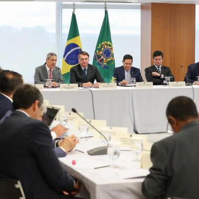  (Brasília - DF, 22/04/2020) Reunião com Vice-Presidente da República, Ministros e Presidentes de Bancos.Foto: Marcos Corrêa/PRIndexador: Marcos Correa<!-- NICAID(14506405) -->