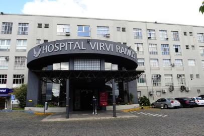  CAXIAS DO SUL, RS, BRASIL, 06/05/2020. Hospitais de Caxias do Sul enfrentam dificuldades financeiras em função da suspensão de cirurgias e exames eletivos por causa da pandemia. Na foto, fachada do Hospital Virvi Ramos. (Porthus Junior/Agência RBS)<!-- NICAID(14494007) -->