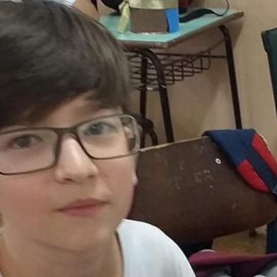  Rafael Mateus Winques, 11 anos, está desaparecido em Planalto, no norte do Rio Grande do Sul.