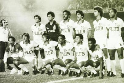 Inter x São Borja, final do Campeonato Gaúcho 1983, beira-rio.-CRÉDITO: Adolfo Alves, Agencia RBS, 23/11/1983<!-- NICAID(9129230) -->