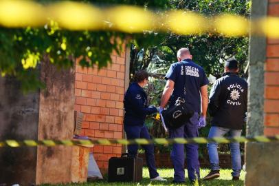  PLANALTO,  RS, BRASIL, 29/05/2020- Perícia é feita na casa onde morava o menino em Planalto  Foto:Lauro Alves  /  Agencia RBS<!-- NICAID(14510633) -->