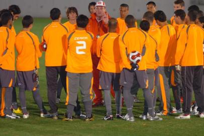 ***  Inter no Japão  ***Treino do Internacional antes da disputa da final do Mundial de Clubes da Fifa contra o Barcelona. Abel Braga com jogadores.