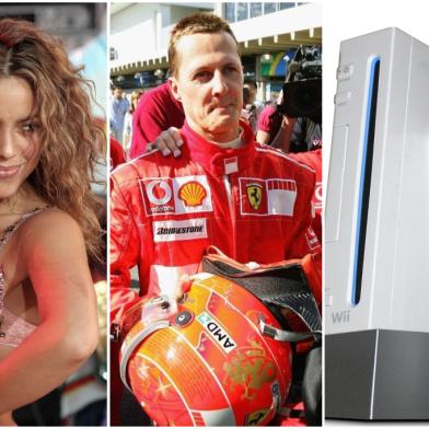 shakira, michael schumacher, wii