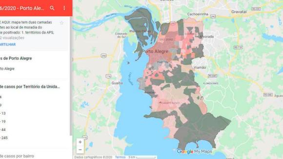 mapa porto alegre bairros Aumenta Numero De Bairros Com Casos De Coronavirus Em Porto Alegre Gzh mapa porto alegre bairros