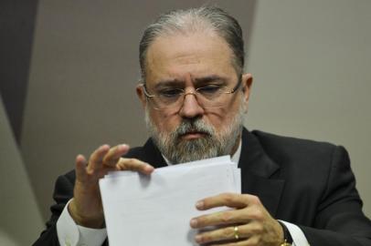 Antônio Augusto Brandão de Aras, indicado para o cargo de procurador-geral da República, durante sabatina na Comissão de Constituição e Justiça (CCJ) do Senado. Foto: Marcelo Camargo/Agência Brasil