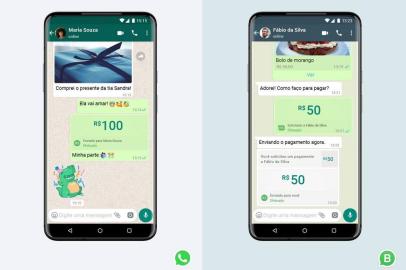 O WhatsApp anunciou nesta segunda-feira (15) uma nova novidade nos pagamentos por produtos e serviços das contas Business. Uma atualização, que chega em primeira mão ao Brasil, permitirá aos usuários enviar e receber dinheiro pelo aplicativo, usando cartões cadastrados. <!-- NICAID(14522235) -->