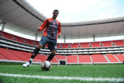  Cobertura da Final da Libertadores,Internacional x Chivas no México.Treino do Inter no estádio OmnilifeJogador Bolívar<!-- NICAID(5454242) -->