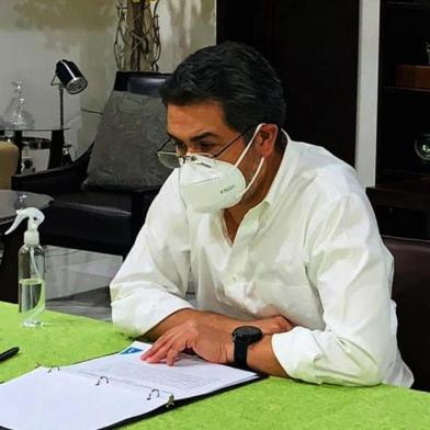 Presidente de Honduras Juan Orlando Hernandez informou na terça-feira (16) que foi diagnosticado com coronavírus. <!-- NICAID(14523949) -->