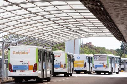 Terminal de ônibus em Goiânia, um dos exemplos para a matéria de jornalismo de soluções sobre transporte coletivo.<!-- NICAID(14525495) -->