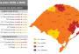 Bandeira vermelha limita atividades em 27% dos municípios do RS; veja lista