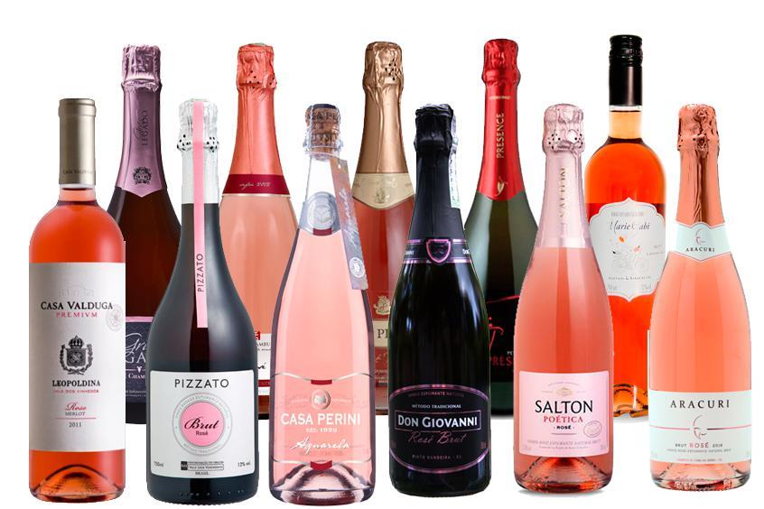 Rótulo Champagne, Vinho e Espumante Fundo Xadrez Vermelho e Poá