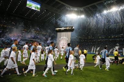  PORTO ALEGRE, RS, BRASIL, 22/11/2017 - Grêmio enfrenta argentino Lanús, na priemeira partida da final da Libertadores 2017, na Arena (FOTOGRAFO: FELIX ZUCCO / AGENCIA RBS)Indexador: Felix Zucco