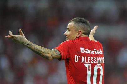  PORTO ALEGRE, RS, BRASIL, 13-05-2015 : Libertadores - Oitavas, Internacional x Atlético-MG no estádio Beira-rio.(Foto: RICARDO DUARTE/Agência RBS)Jogador DAlessandro faz o segundo gol da partida, Inter 2x0 Atlético-MG<!-- NICAID(11405794) -->