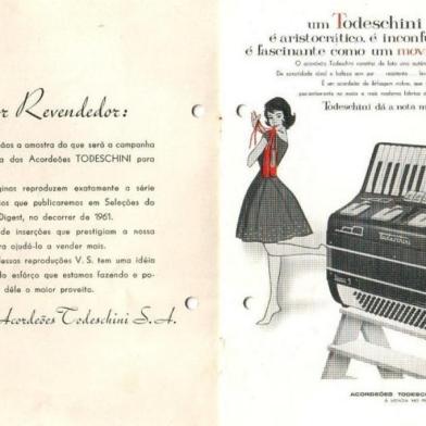 Anúncios dos Acordeons Todeschini na revista Seleções nos anos 1960<!-- NICAID(14531036) -->