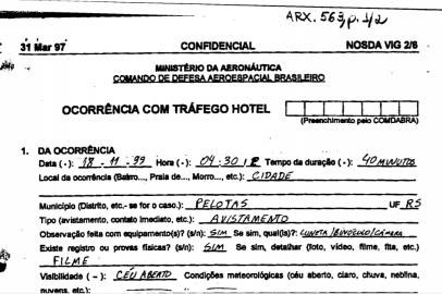 Reprodução de documento que está no Arquivo Nacional