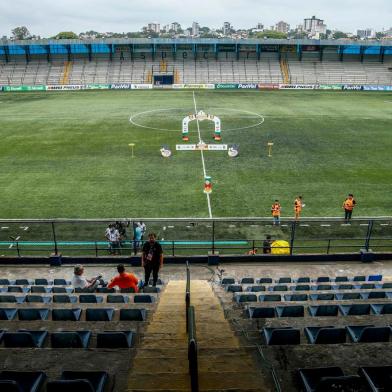  PORTO ALEGRE, RS, BRASIL,15/03/2020- Internacional x São José: São José recebe o Inter pela terceira rodada do segundo turno do Gauchão no Estádio Passo da Areia, com portões fechados.(Foto: Marco Favero / Agencia RBS)<!-- NICAID(14452103) -->