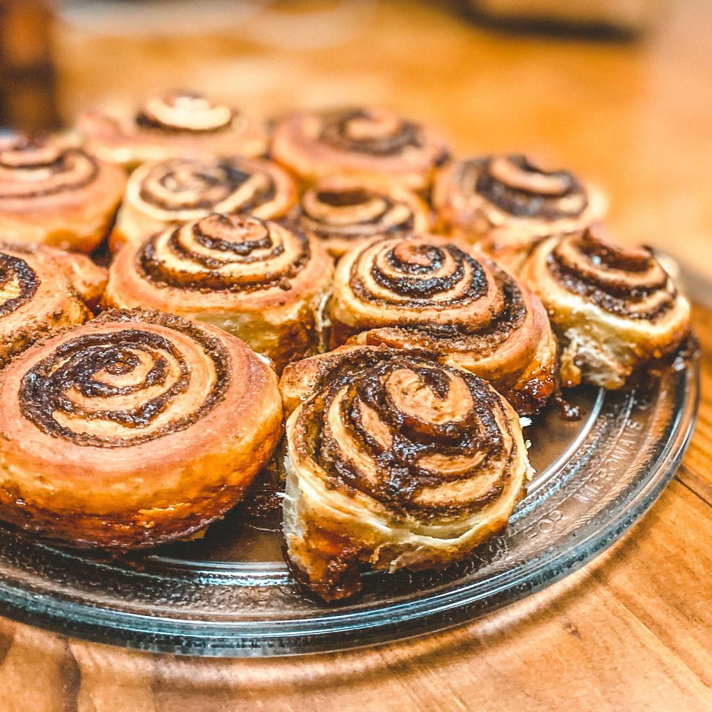 Cinnamon Roll Original + Doce de Leite (O cinnamon Roll é um