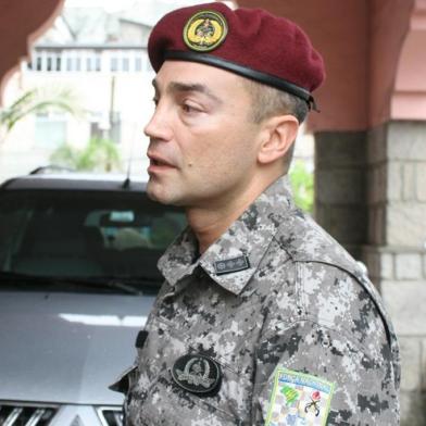 Major Alexandre Augusto Aragon, 41, diretor-comandante da Força Nacional, também atua no resgate de vítimas da tragédia no Rio de Janeiro.<!-- NICAID(6704680) -->